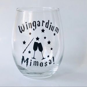 Harry Potter stemless wine glass mimosa